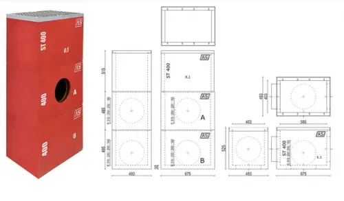 Studzienka AS-ST400 | Studzienki wielofunkcyjne AS PPH -
