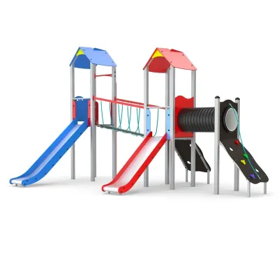 Zestaw zabawowy 0205 Kolekcja STEEL plac zabaw pliki cad, dwg
