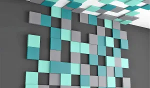 FLUFFO SOFT - PIXEL S | Miękkie panele ścienne pliki cad, dwg, 3ds, skp, odj