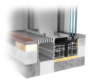 MB-SKYLINE drzwi przesuwne z ukrytą ramą | ALUPROF