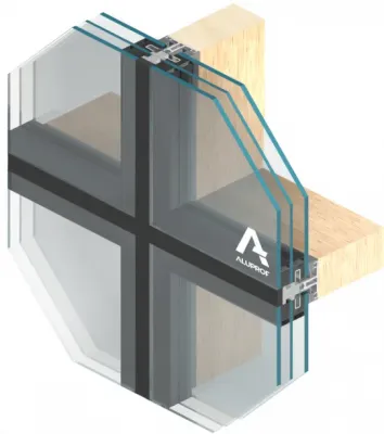 MB-SR50N A EFEKT System nakładkowy na drewno i stal pliki cad, dwg, Revit | NOWOŚĆ ALUPROF
