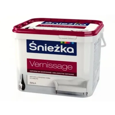 ŚNIEŻKA VERNISSAGE - BIAŁA MATOWA LATEKSOWA FARBA DO WNĘTRZ