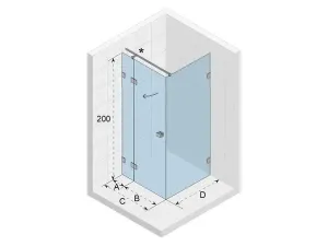 KABINY PRYSZNICOWE SCANDIC M203 80x80, 90x90 | 100x80,90,100 | RIHO