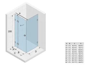 KABINY PRYSZNICOWE SCANDIC M203 80x80, 90x90 | 100x80,90,100 | RIHO