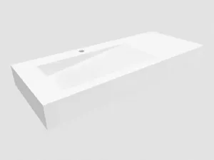 Umywalki LINEA IDEAL z odpływem liniowym pliki 3DS, DWG, SKP | CRISTALSTONE | LUXUM