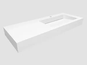 Umywalki LINEA IDEAL z odpływem liniowym pliki 3DS, DWG, SKP | CRISTALSTONE | LUXUM