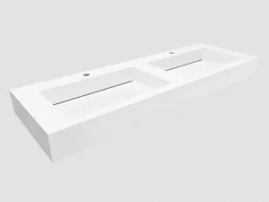 Umywalki LINEA IDEAL z odpływem liniowym pliki 3DS, DWG, SKP | CRISTALSTONE | LUXUM