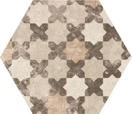 Gres EQUIPE 22098 Hexa Cement GARDEN SAND G 17,5x20