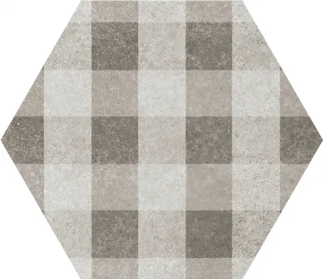 Gres EQUIPE 22101 Hexa CEMENT GEO_GREY_N 17,5x20 tekstura