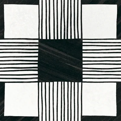 Gres EQUIPE 22105 CAPRICE DECO B&W G1 20x20