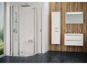 Kabina prysznicowa Chrome CSKK4 półokrągła 90x90 | RAVAK