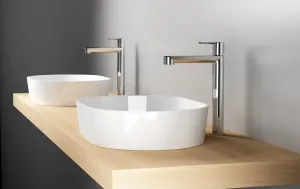 Bateria umywalkowa stojąca PURI wysoka 320 mm | NOWOŚĆ RAVAK