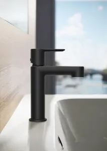 Bateria umywalkowa stojąca Puri black 190 mm | RAVAK | NOWOŚĆ