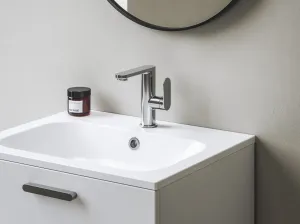 Bateria umywalkowa stojąca Chrome II z dźwignią boczną, 165mm | Ravak