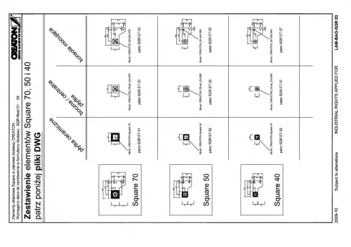 Zestawienie elementów Square