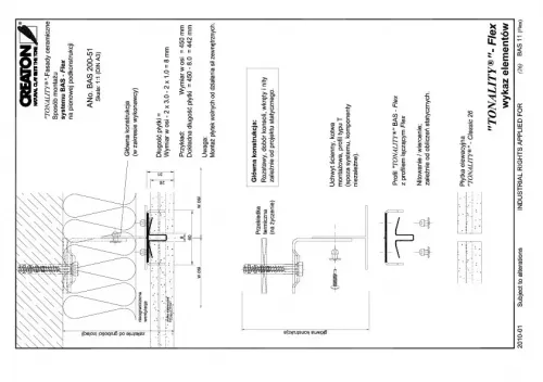 BAS Flex- Tonality Flex wykaz elementów