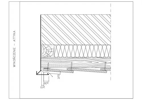 Attyka budynku pliki cad, dwg