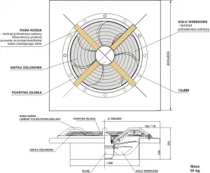 Wentylator dachowy | ścienny AKWILON 500 - pliki BIM CAD