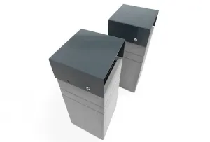 Betonowe kosze na śmieci 003330, 003332 pliki cad | Kolekcja BRNO | Komserwis