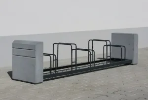 Betonowy stojak rowerowy 008305 pliki cad | Kolekcja BRNO | Komserwis