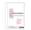 H+H Silikaty | Ściana zewnętrzna strop kanałowy prostopadle do kanałów płyty pliki cad
