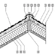 Narożnik pliki dwg, dxf /Dach ocieplony, wentylowany ze szczeliną powietrzną nad ociepleniem (konstrukcja trzywarstwowa) pliki cad