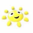 Gumowa figura Słońce z półkuli gumowej 3DB07 | Educarium