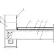 Strop kanałowy, wysokość 24 cm, oparcie jednostronne na ścianie wewnętrznej YTONG 30 cm – przekrój podłużny