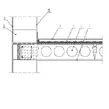 Strop kanałowy, wysokość 24 cm, oparcie jednostronne na ścianie zewnętrznej YTONG 36,5 cm – przekrój poprzeczny
