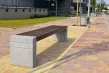 Betonowa ławka miejska bez oparcia 001317 pliki cad | Kolekcja BRNO | Komserwis