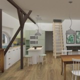 poddasze-salon z aneksem